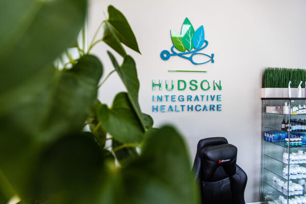 Hudson Logo in Waiting Area